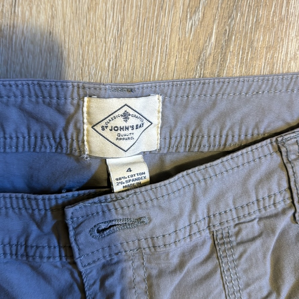 Gray Cargo Capris - Picture 3 of 3